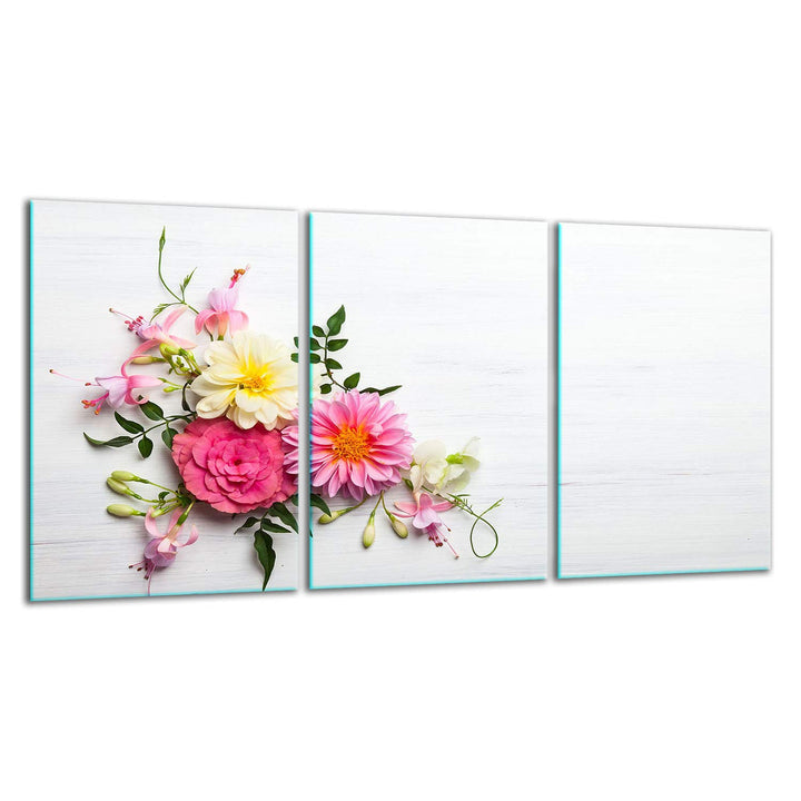 TMK ArtDeko Herdabdeckplatte 3 Teilig 3x30x52 cm - Spritzschutz Herdabdeckung – Herdschutz aus Siche