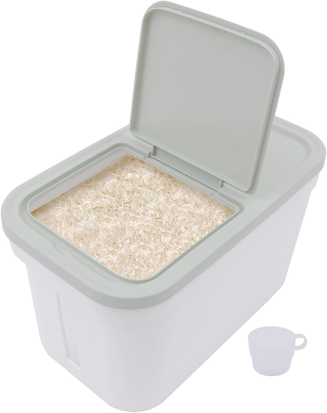 WDZCZDoo Luftdichter Reisbehälter, 10KG Reis Luftdicht Behälter Mehl Pulver Reisbehälter Trockenfutt