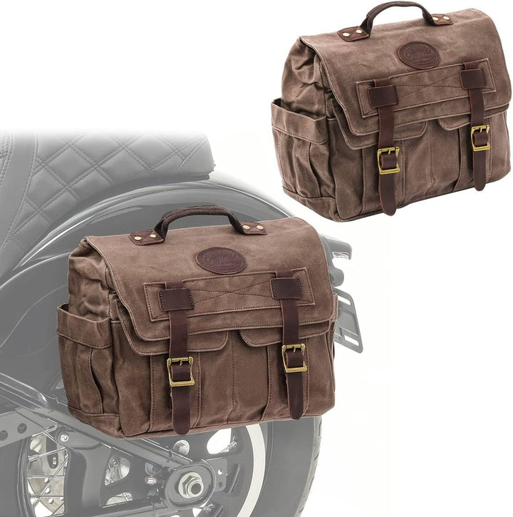 2X Seitentasche für Royal Enfield Classic 500 / Meteor 350 CV1 braun