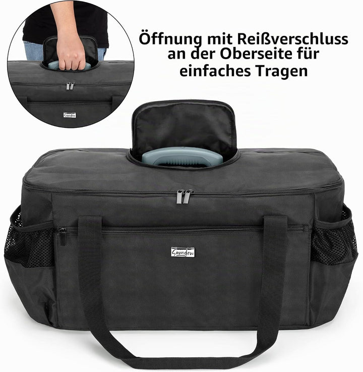 SAMDEW Grill Abdeckung Kompatibel mit Weber 1131004 Go-Anywhere Holzkohle Grill, Tragbar Trage Tasch