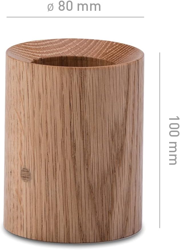 höfats - Holzfuss für Schürhaken und Feuerzange - sicherer Stand dank integriertem Gewicht und Einra