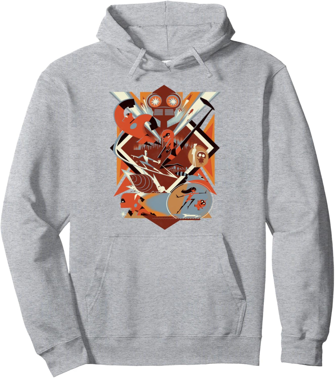 Disney Pixar Incredibles 2 Vintage-Poster Pullover Hoodie