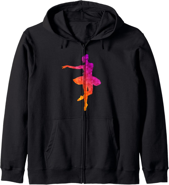 Ballet Dancer Geometric Pattern Design Cute Gifts Kapuzenjacke