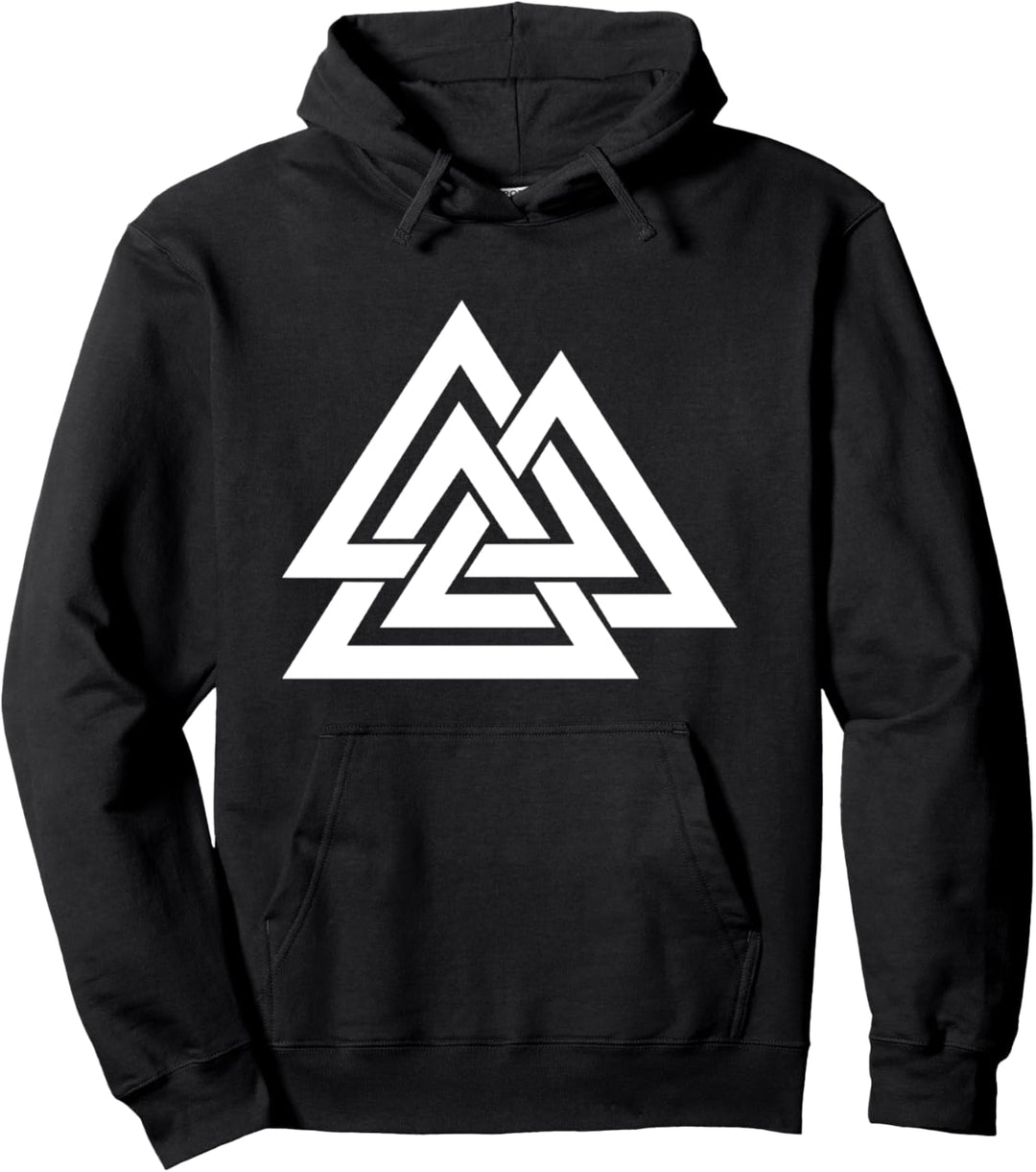 Valhalla Valknut Symbol Wikinger Nordmann Odin Pullover Hoodie