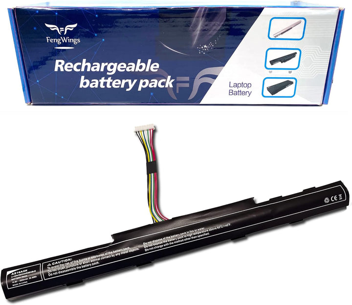 FengWings® AS16A8K Akku AS16A5K AS16A7K, Kompatibel mit Acer Aspire E5-553 E5-553G F15 F5-573 F5-573