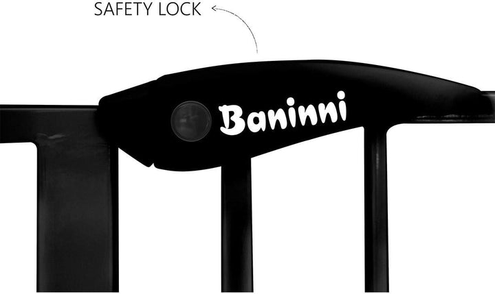 Baninni Fina Sicherheitsgitter, 67 cm bis 75 cm, Schwarz