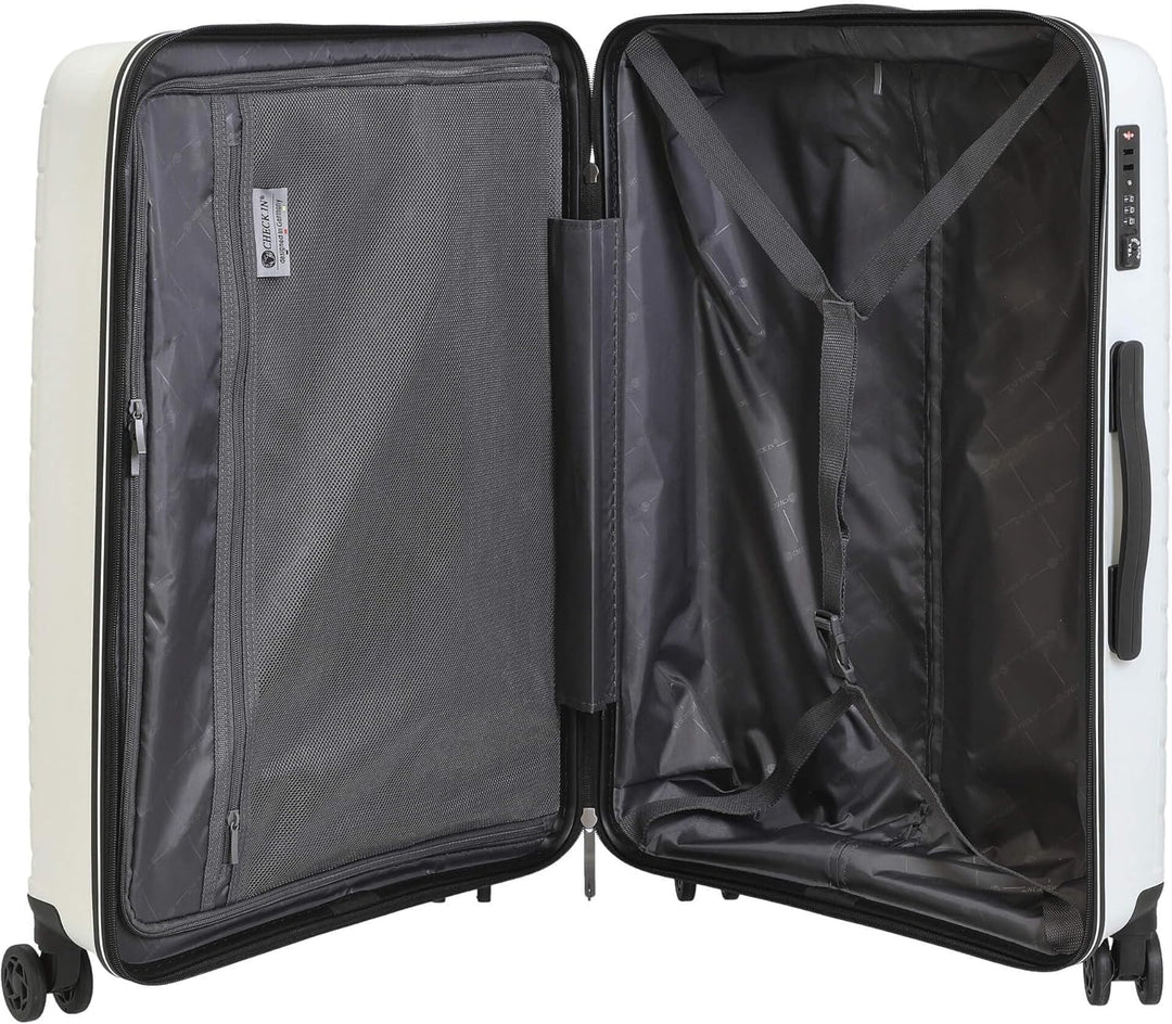 CHECK.IN Orlando - 4-Rollen-Trolley 67 cm weiss, Weiss