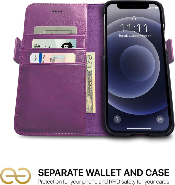 Dreem Fibonacci 2in1 Handyhülle Flipcase für iPhone 12 & 12 Pro | Magnetisches iPhone Case | TPU Etu