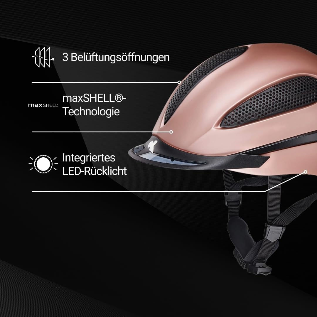KED Reithelm Paso 52-58 cm Rose Matt, 52-58 cm Rose Matt