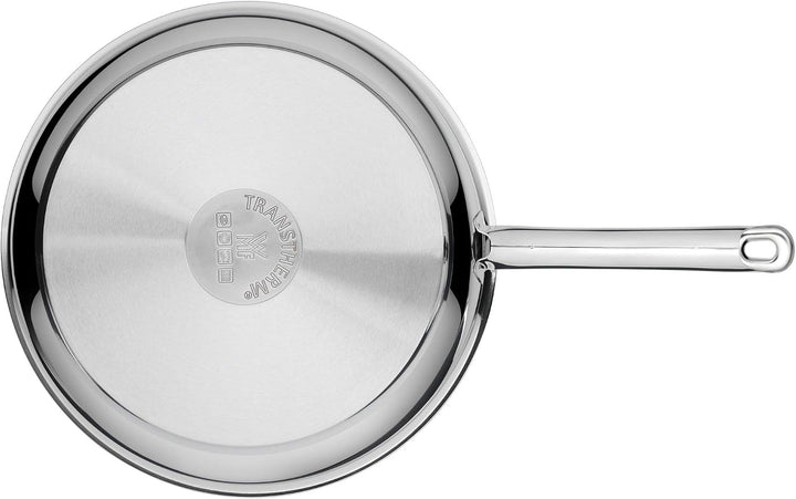 WMF Profi Bratpfanne 28 cm Induktion, Edelstahlpfanne unbeschichtet, Cromargan Edelstahl, backofenfe
