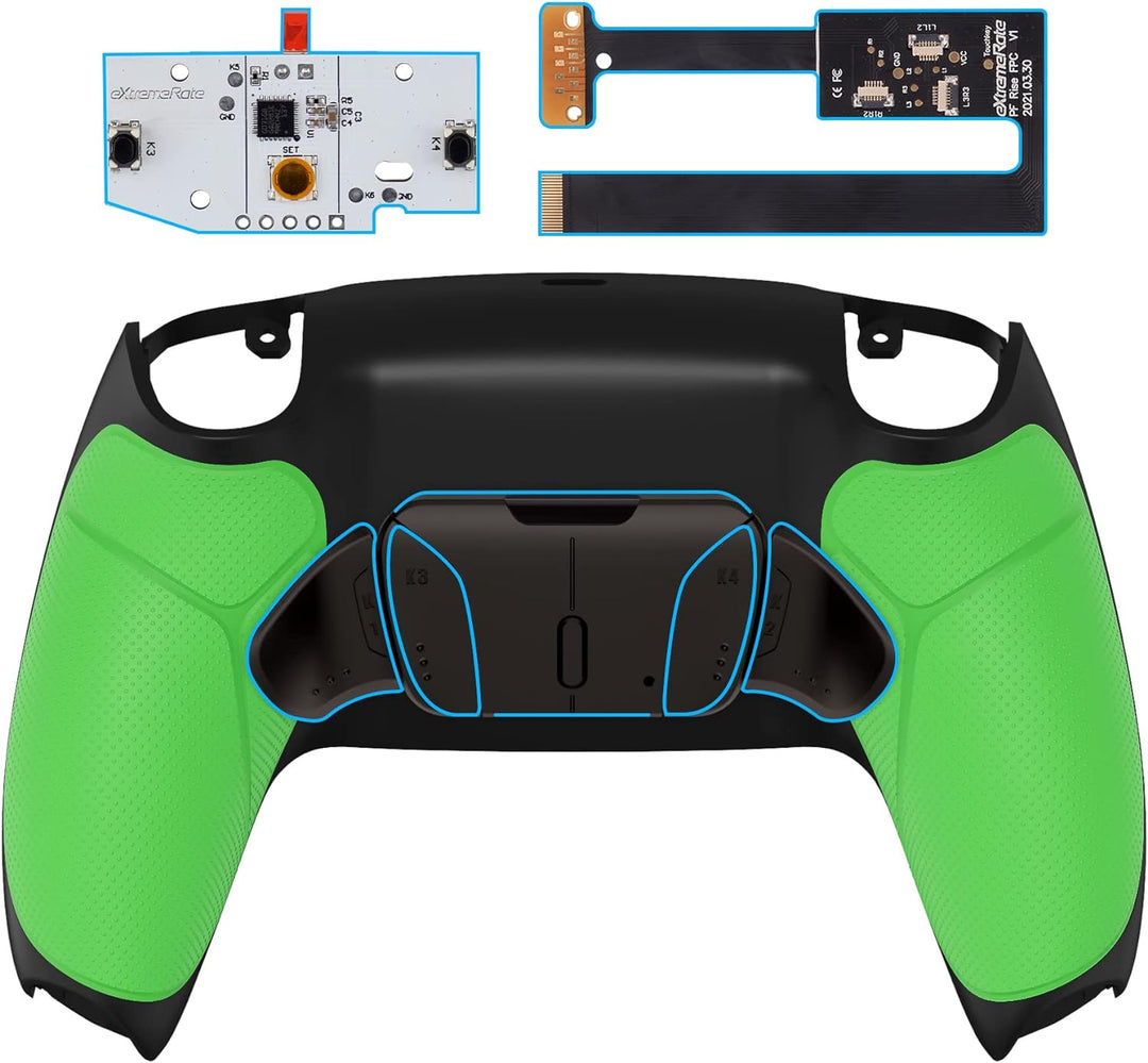 eXtremeRate Programmierbar RISE4 Remap Kit für ps5 Controller BDM-010/020,Real Metal Buttons(RMB) Re
