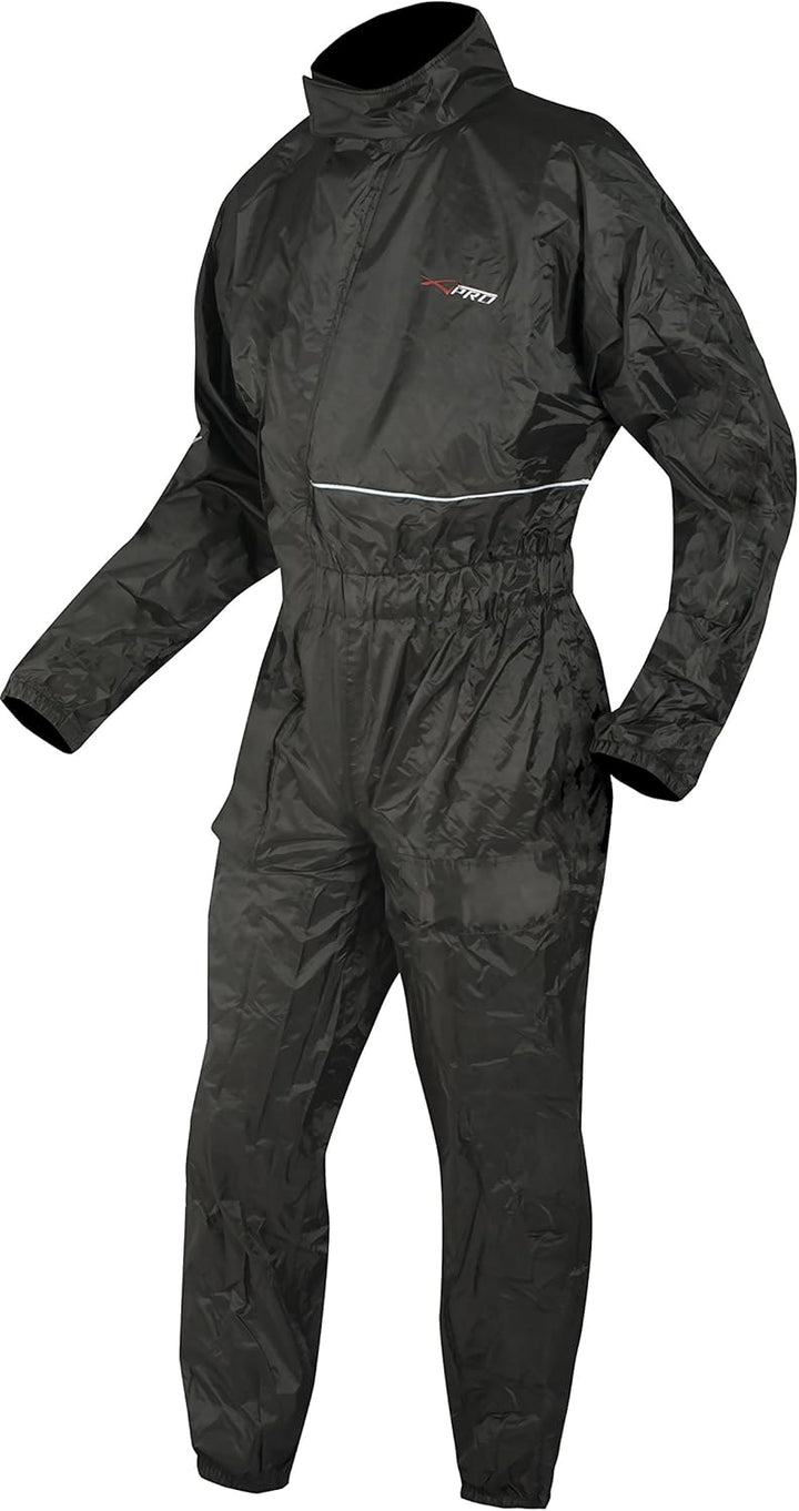 A-Pro Wasseranzung Wasserdicht Hoehe Sichtbarkeit Regenanzug Motorrad Schwarz XS XS Schwarz, XS Schw