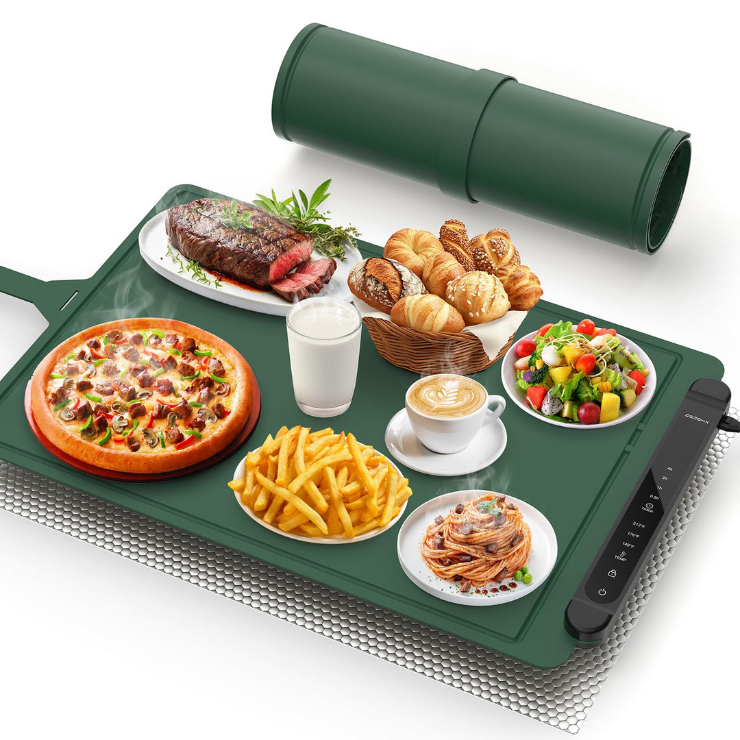 Silikon Warmhalteplatte Elektrisch für Speisen: 60×40 cm Tragbare Regelbar Wärmeplatte Essen Kueche