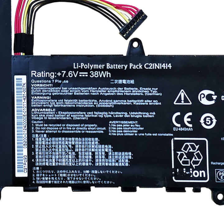 Swark Laptop Akku C21N1414 Replacement Komplett with EeeBook X205T X205TA X205TA Bing FD015B 11.6 "