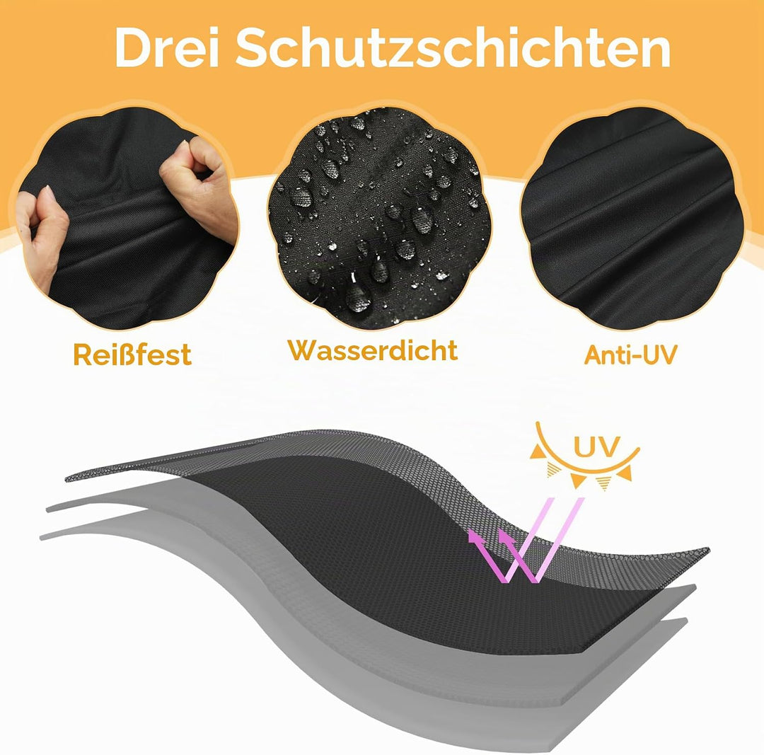 Grillabdeckung für Weber Lumin Elektrogrill mit Ständer, Lumin Kompaktgrill mit Ständer, 600D Heavy