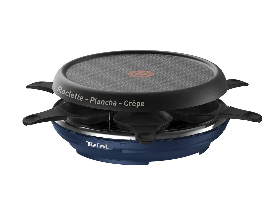 Tefal Neo Deco 6 RE12A4 6 Person(en) 850W Schwarz Blau Elektrisches Raclette (850W, 310mm, 310mm, 13