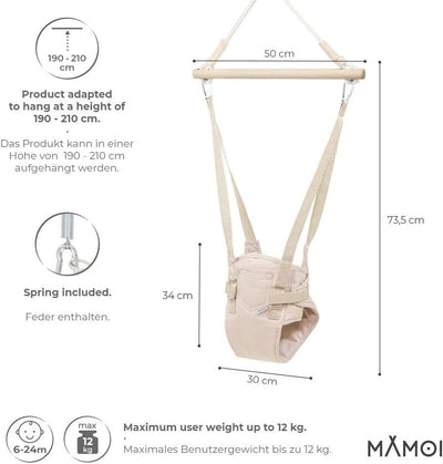MAMOI® Türhopser Baby ab 6 Monate, Hopser Baby Jumper Bouncer, Babyschaukel für türrahmen, Schaukel
