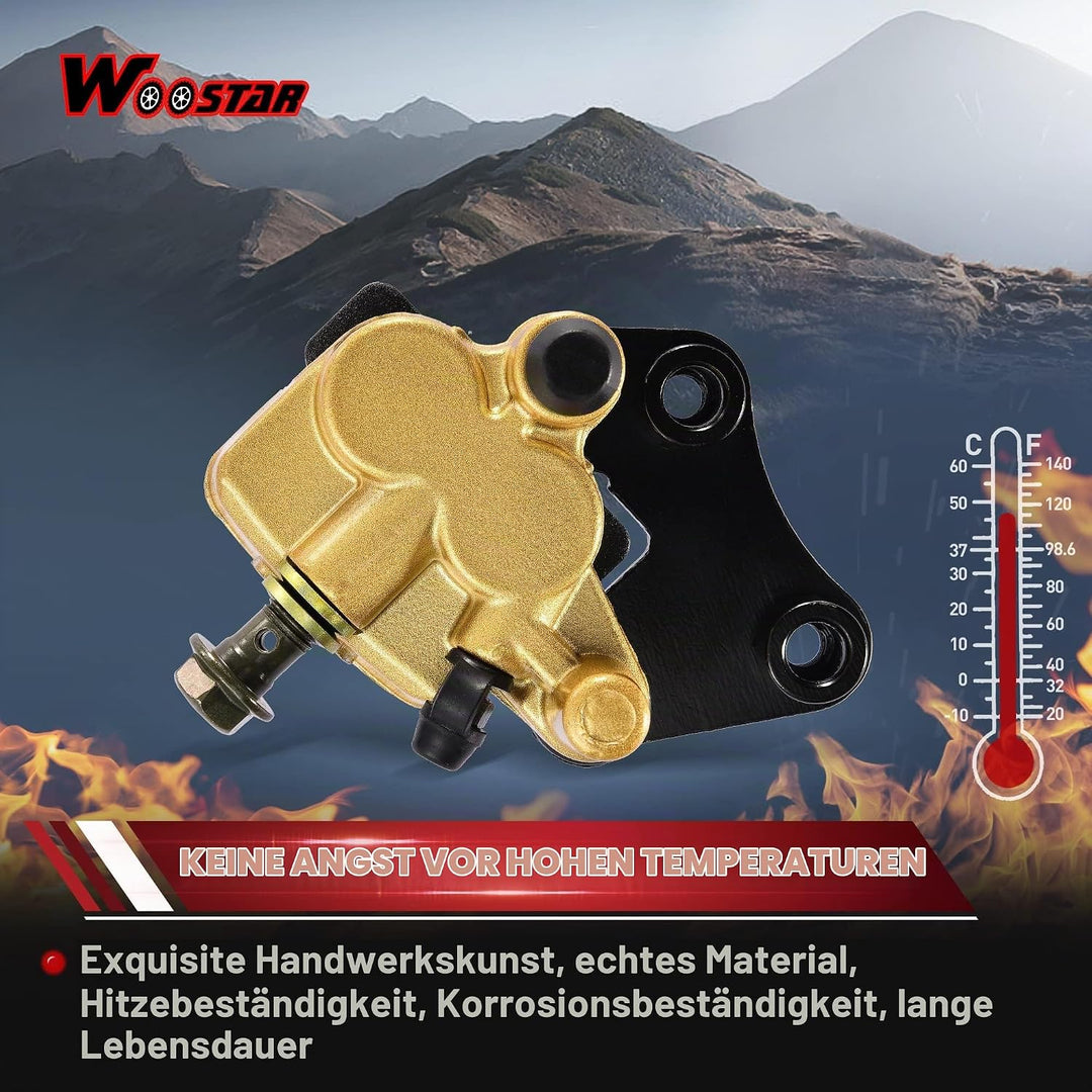 WOOSTAR Hydraulische Bremssattel Vorne Ersatz für 90ccm 110ccm 125ccm Taotao Peace SSR SDG Lifan Dir
