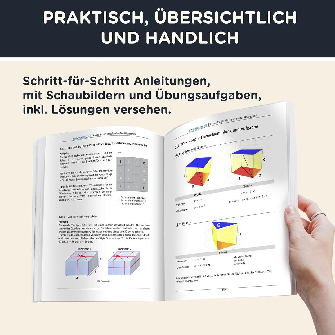 Mathe ohne Angst. Basics für die Mittelstufe - Übungsheft Mathematik von der 7. bis 10. Klasse