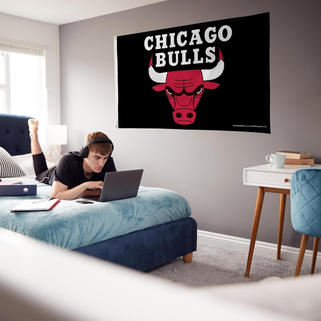 Rico Industries Damen 3 by 5-Foot Single Sided Banner Flag with Grommets NBA Memphis Grizzlies Wimpe