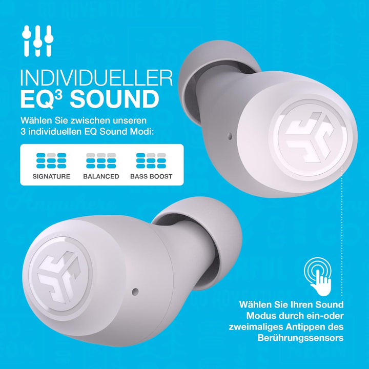JLab Go Air Pop In Ear Kopfhörer kabellos Bluetooth, True Wireless Kopfhörer, 32+ Std Headphones, ka