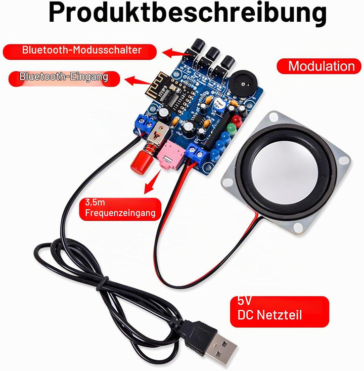 Heemol Mini Audio-Verstärker Production löt Bausatz Kit DIY Small Speaker Parts Small Power Amplifie
