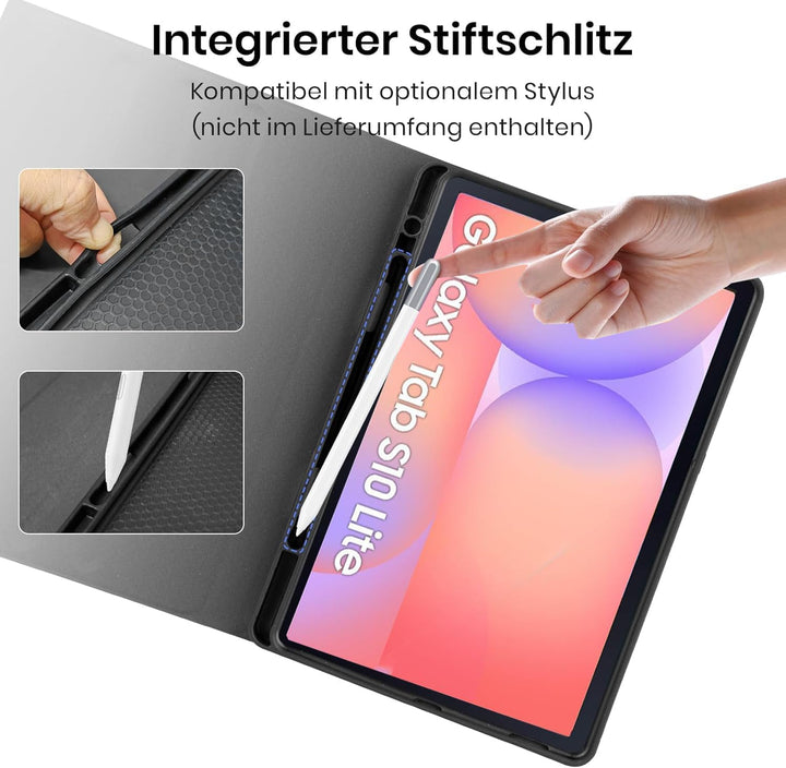 Tastaturhülle für Samsung Galaxy Tab S10 FE/S9 FE 10.9"/S9 11", Magnetische abnehmbare Bluetooth-Tas