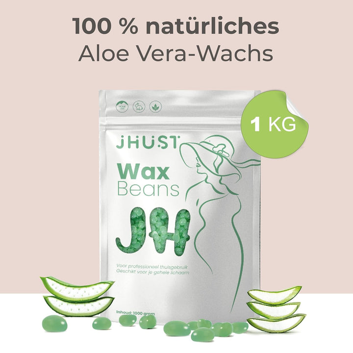 Heisswachs Perlen für Enthaarung, Waxing Bohnen für Körper, Intim & Gesicht, Warmwachs ohne Streifen