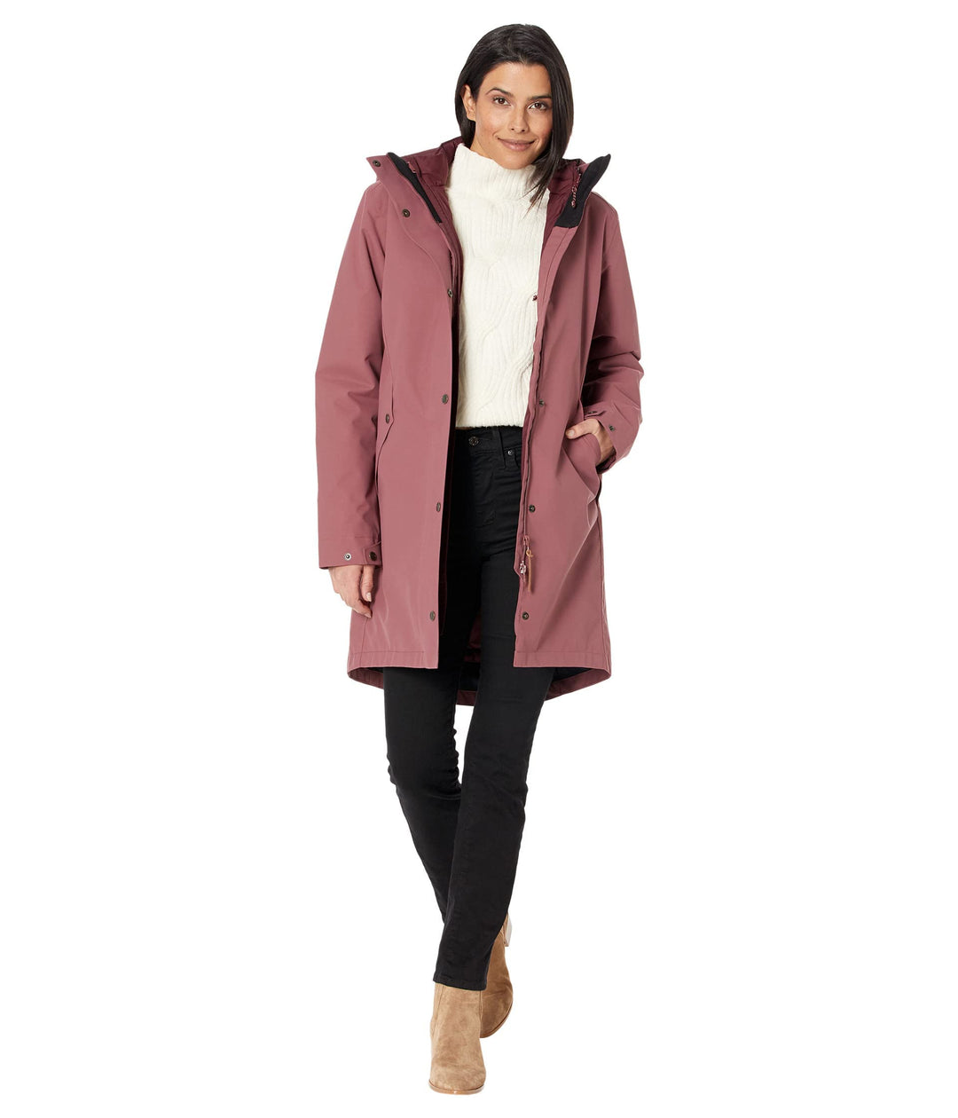 Fjällräven Damen Visby 3 in 1 Jacket W Jacke XXS Lila Tisch, XXS Lila Tisch