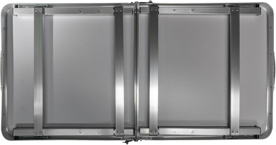 Grafner XL Aluminium Camping Tisch klappbar, stabil und tragbar, 120 x 60 x 70 cm, höhenverstellbar,