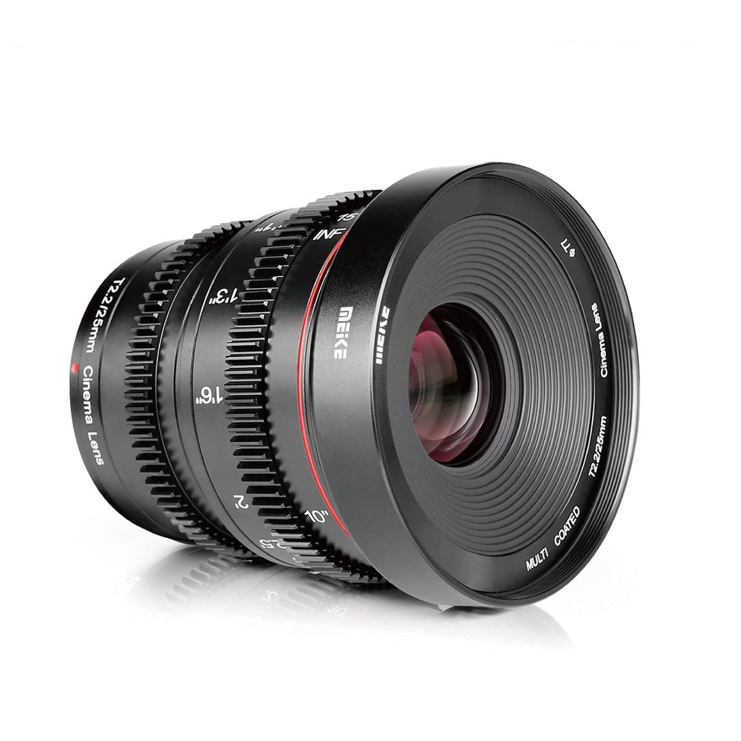Meike 25mm T2.2 Manual Focus Mini Prime Low Distortion Imperial Cinema Lens for Micro Four Thirds MF