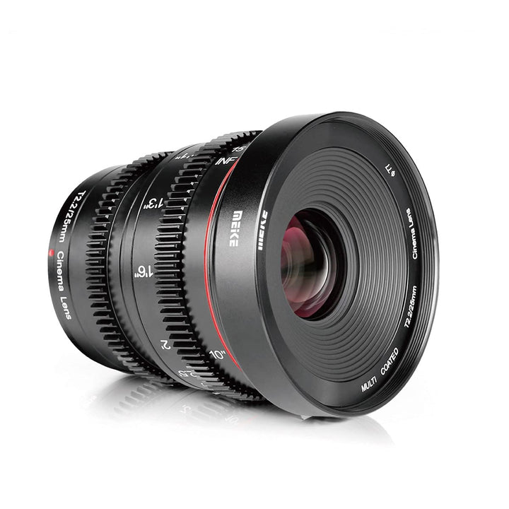 Meike 25mm T2.2 Manual Focus Mini Prime Low Distortion Imperial Cinema Lens for Micro Four Thirds MF