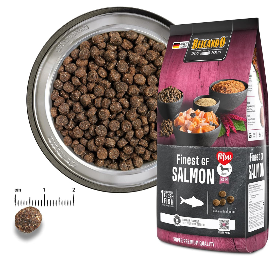 Belcando Finest GF Salmon [4 kg] getreidefreies Hundefutter | Trockenfutter für kleine &amp; mittlere Hu
