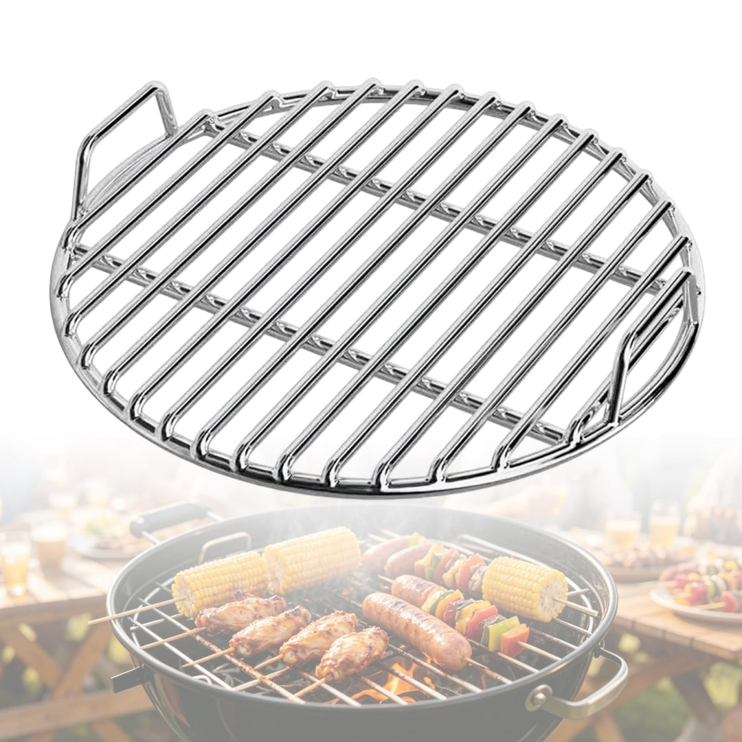 FARYODI Grillrost Ø35cm aus Edelstahl Rund, rostfreies Grillgitter für Kugelgrill, langlebig geschwe