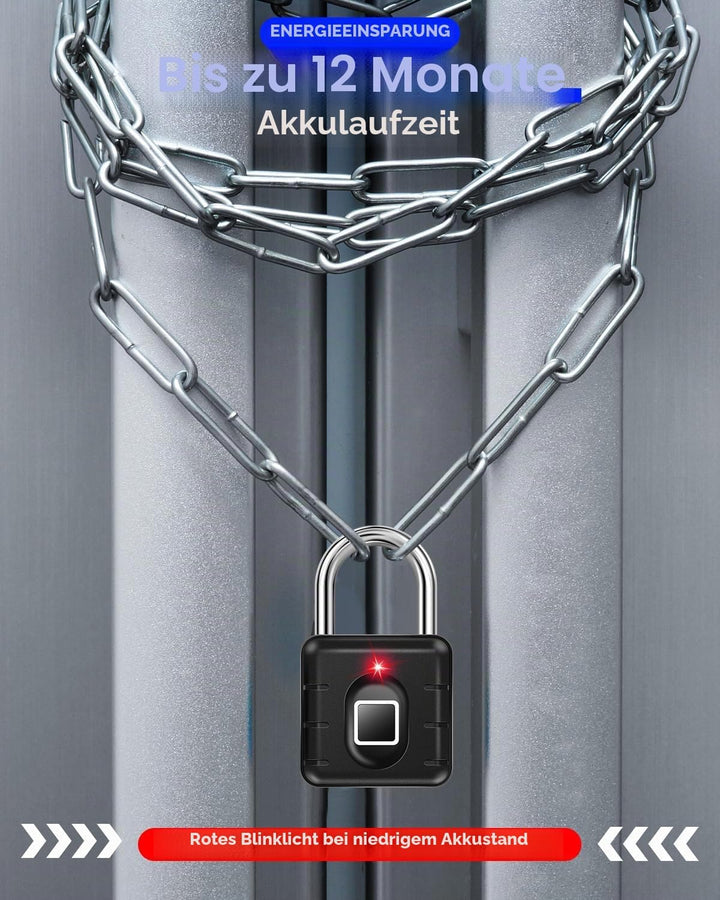 Fingerabdruck-Vorhängeschloss, AICase Bluetooth-Schloss, APP-Fernentriegelung, schlüsselloses biomet