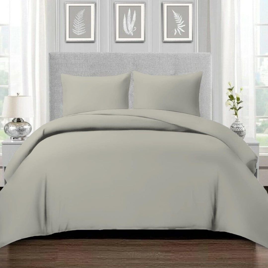 Pizuna 800 Fadenzahl aus Baumwolle Bettwäsche Antikes Silber, 100% Langstaple Baumwolle Bettbezug un