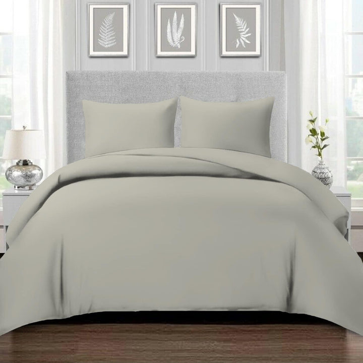 Pizuna 800 Fadenzahl aus Baumwolle Bettwäsche Antikes Silber, 100% Langstaple Baumwolle Bettbezug un