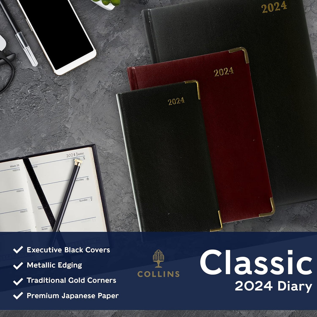 Collins Debden Classic 2024 Terminplaner Manager Wochenansicht Business Planer (mit Terminen) - Busi
