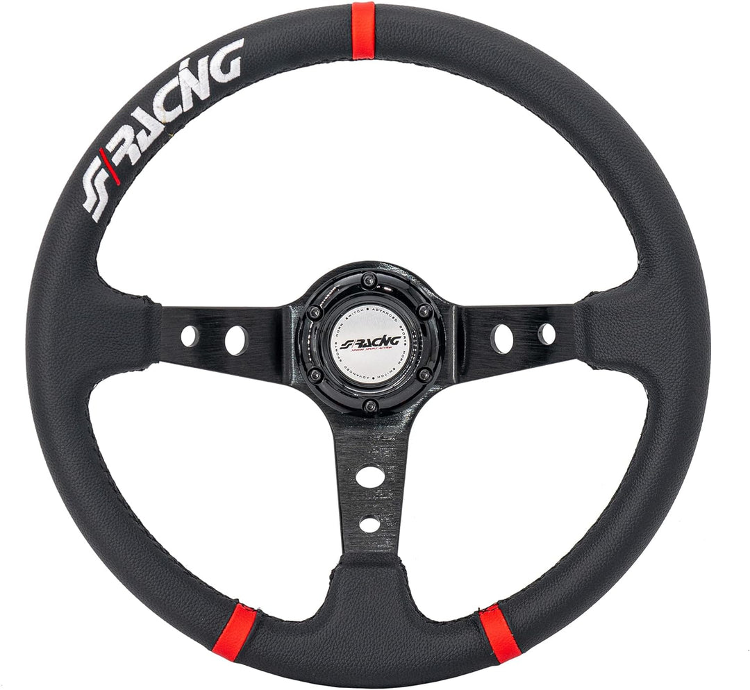 Simoni Racing GVL350/P Gravel Universal Steering Wheel, Schwarz