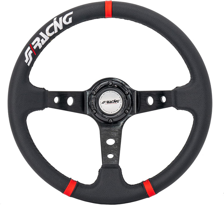 Simoni Racing GVL350/P Gravel Universal Steering Wheel, Schwarz