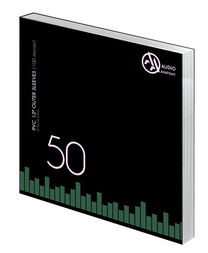 AA Audio Anatomy Vinyl-Aussenhüllen 12“ PVC/100µ - Transparent, 50 Stück, AC009 AA