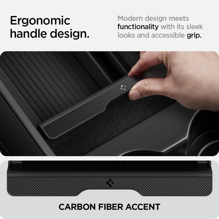 Spigen Mittelkonsole Organizer Armlehnenablage Zubehör für Tesla Model 3 2021-2023 und Model Y mit S
