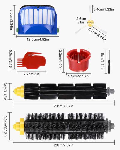 Ersatzteile Bürsten für iRobot Roomba 600 Serie 605 606 610 615 616 620 621 625 630 631 632 650 651