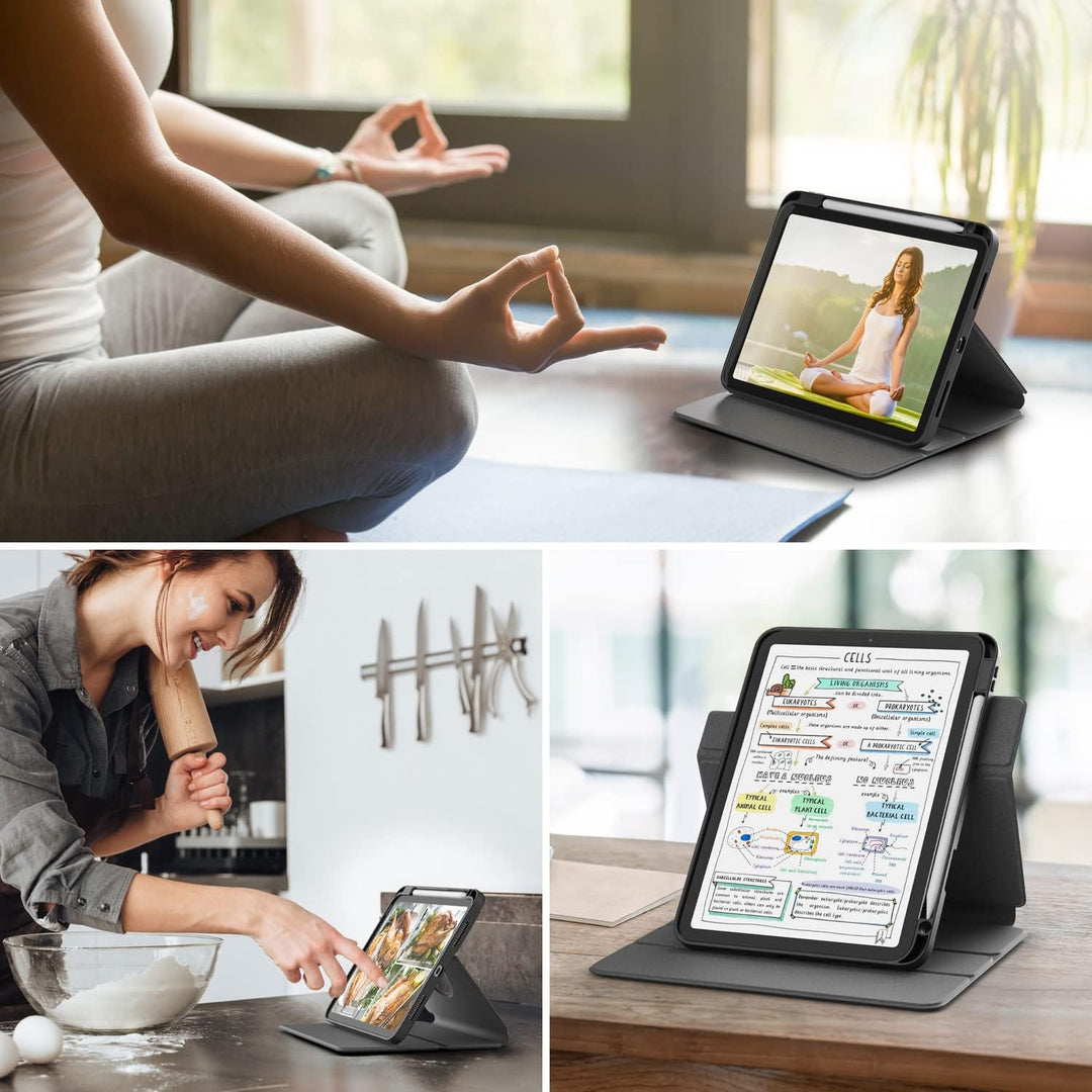 DINGGUAGUA Hülle für iPad 10 Generation 10.9 Zoll 2022 A2757/A2777,Hülle Abnehmbares Transparentes m