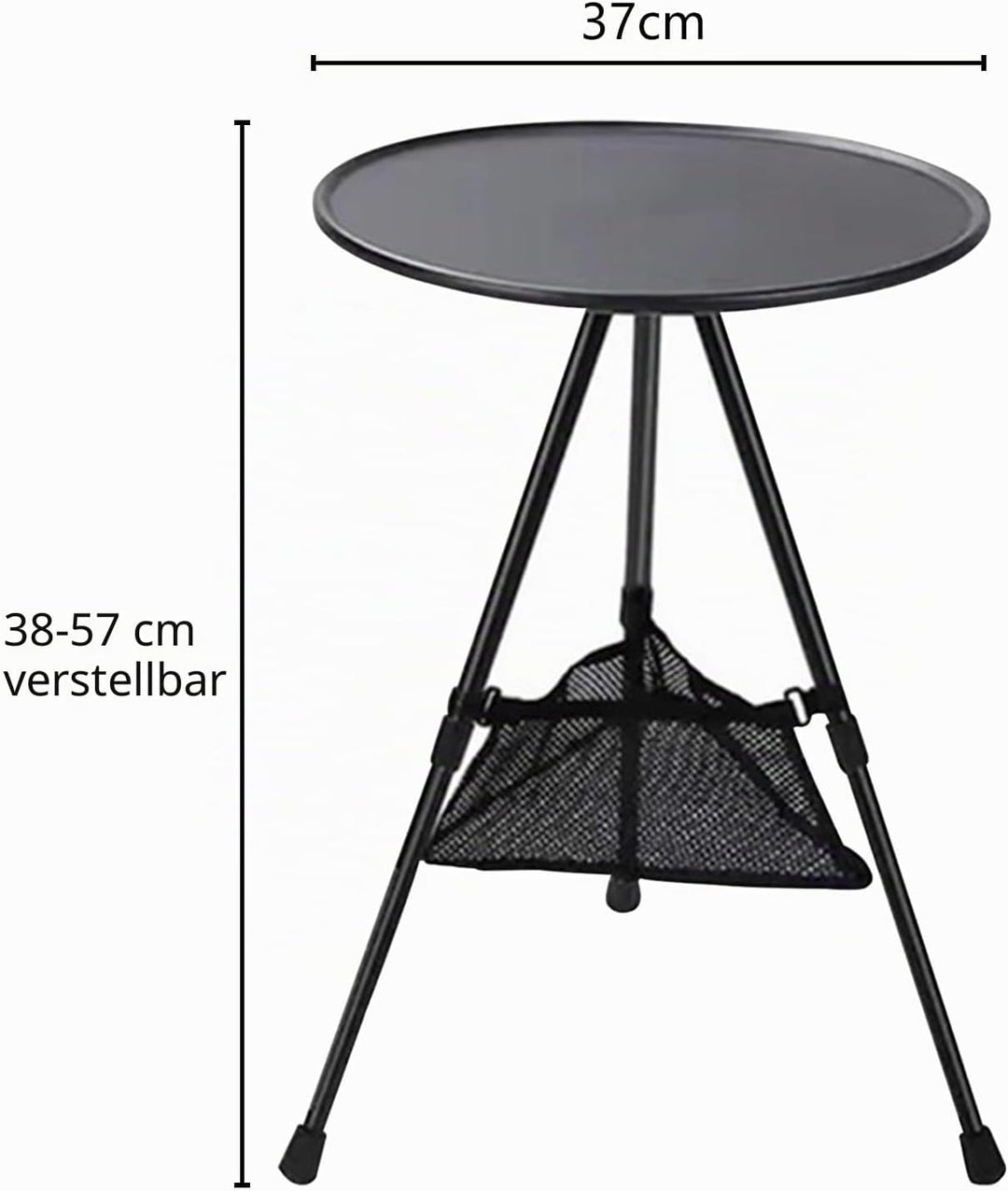 Kleiner tragbarer Klapptisch für den Aussenbereich, ultraleichter Camping-Picknicktisch mit robuster