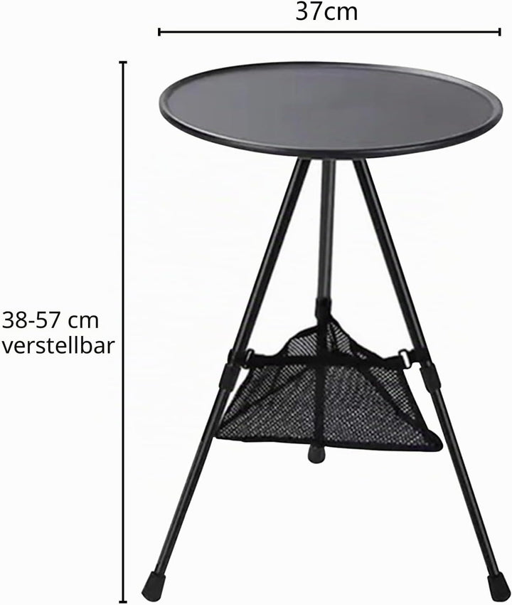 Kleiner tragbarer Klapptisch für den Aussenbereich, ultraleichter Camping-Picknicktisch mit robuster