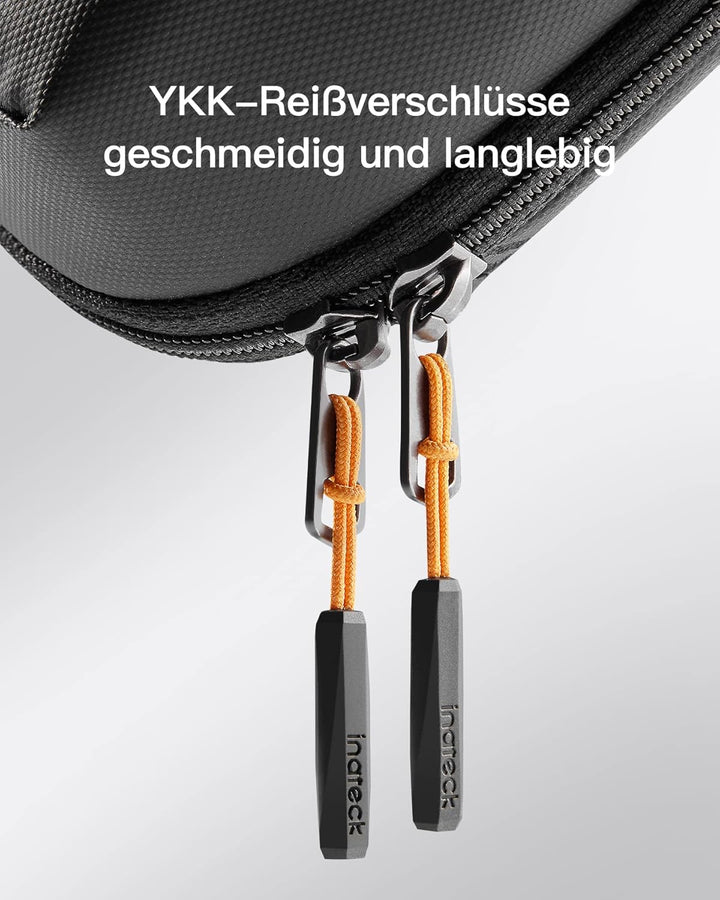 Inateck Elektronik Case, Spritzwassergeschützte Zubehörtasche, Gadget Organizer Tasche, USB Kabel Or