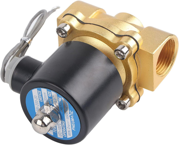 DC24V 3/4 "DN20 Messing elektrisches Magnetventil für Wasser Gas Öl
