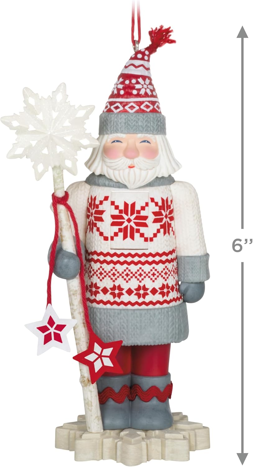 Hallmark Keepsake Weihnachtsdekoration 2023, edle Nussknacker, Schneefall, Geschenke für Sie 2023 No