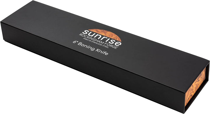 Rockingham Forge Ausbeinmesser, Sunrise Kollektion, 15cm, 6 Zoll, Brauner Harzgriff, Klinge aus Rost